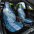 Tonga Kupesi Ngatu Car Seat Cover Vintage Blue Plumeria
