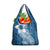 Tonga Kupesi Ngatu Grocery Bag Vintage Blue Plumeria
