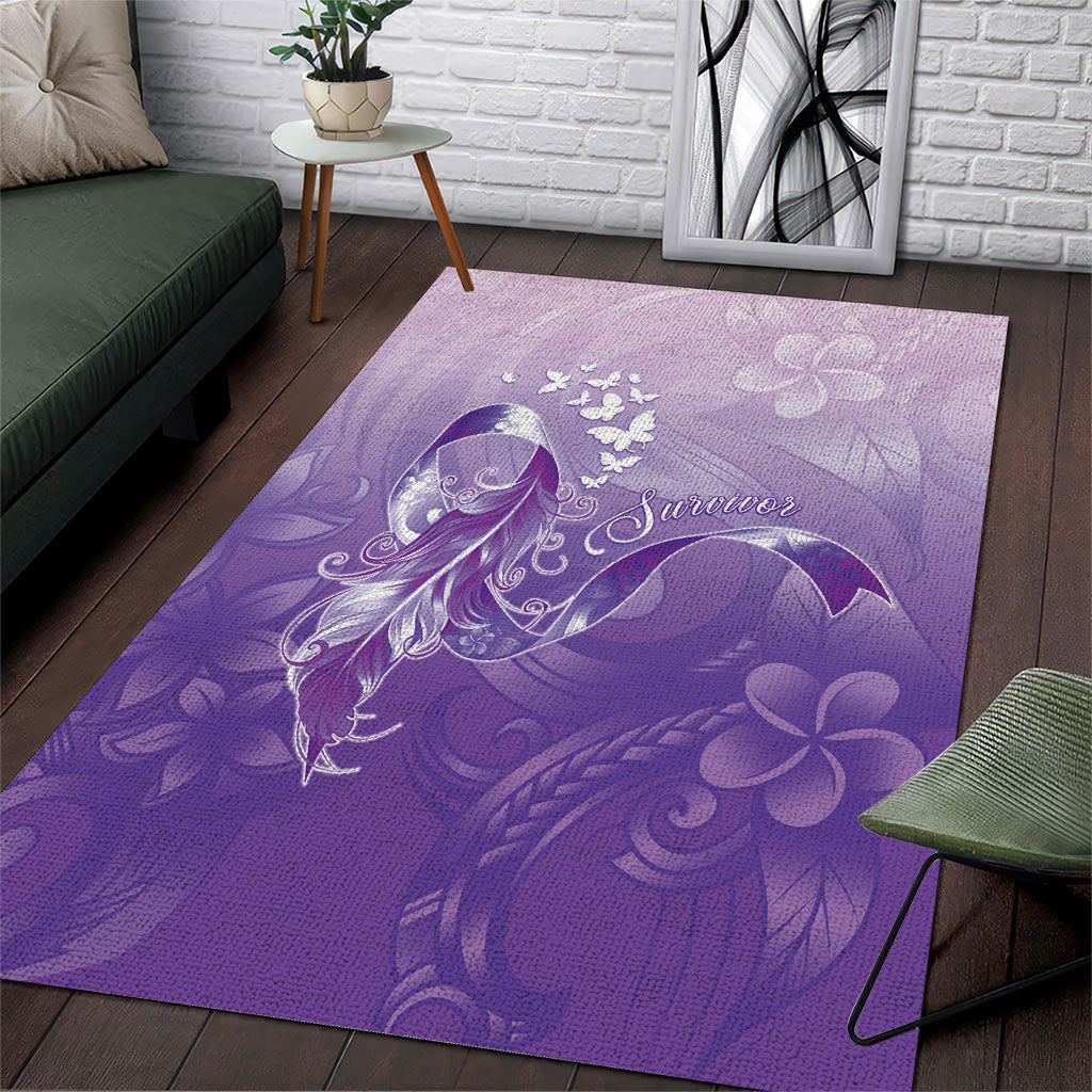 Lupus Awareness Month Area Rug Polynesian Style
