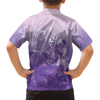 Lupus Awareness Month Family Matching Off The Shoulder Long Sleeve Dress and Hawaiian Shirt Polynesian Style