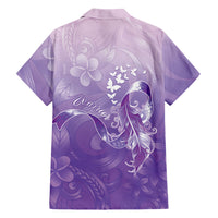Lupus Awareness Month Family Matching Off The Shoulder Long Sleeve Dress and Hawaiian Shirt Polynesian Style