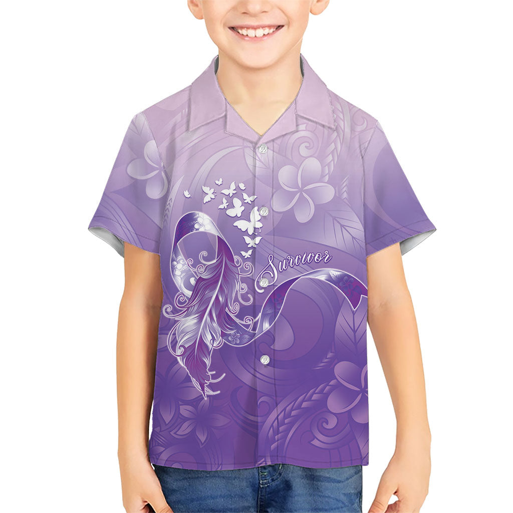 Lupus Awareness Month Family Matching Off The Shoulder Long Sleeve Dress and Hawaiian Shirt Polynesian Style
