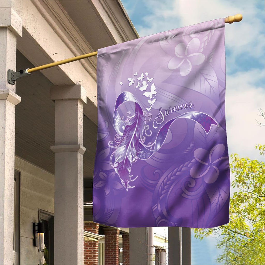 Lupus Awareness Month Garden Flag Polynesian Style