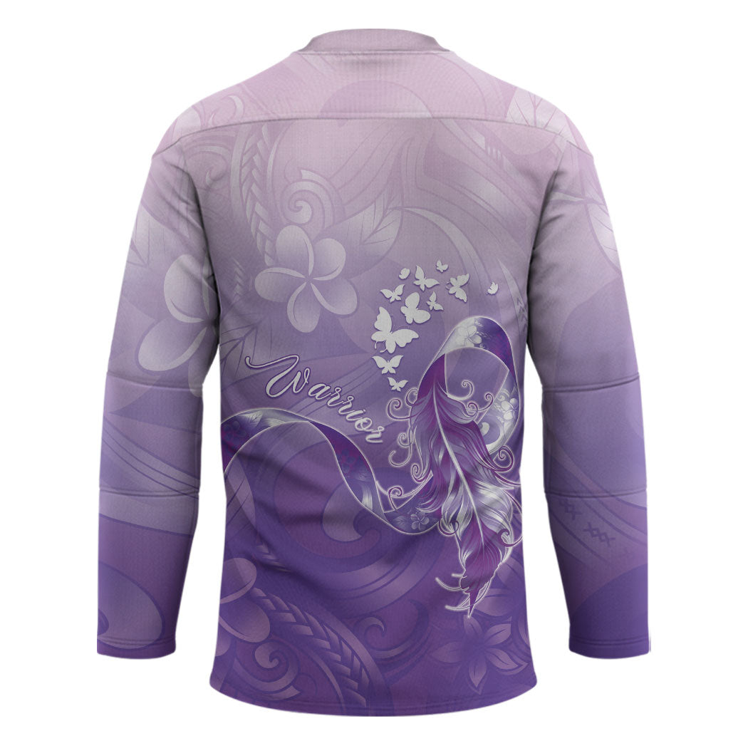 Lupus Awareness Month Hockey Jersey Polynesian Style