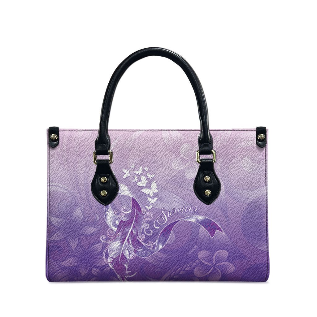 Lupus Awareness Month Leather Bag Polynesian Style