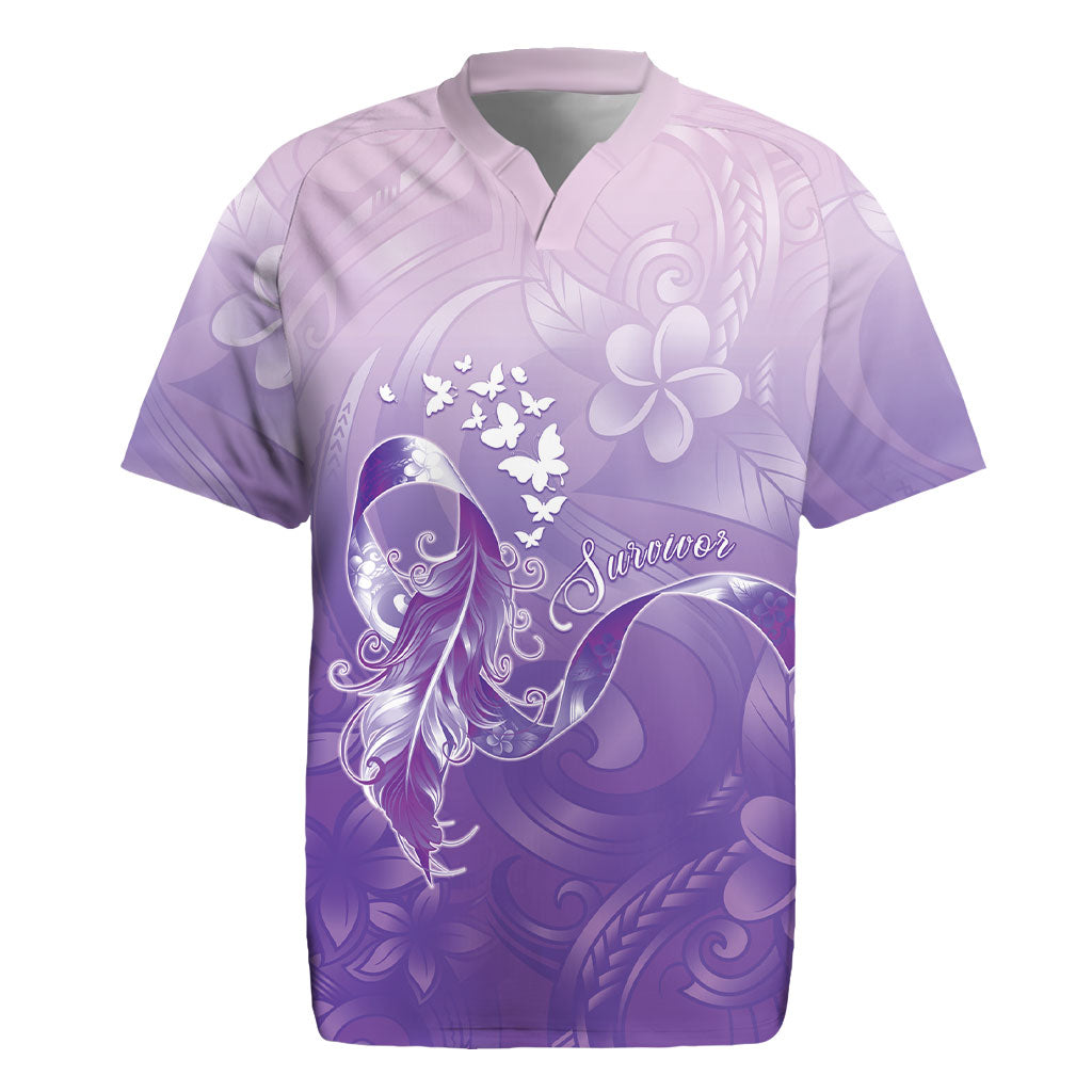Lupus Awareness Month Rugby Jersey Polynesian Style