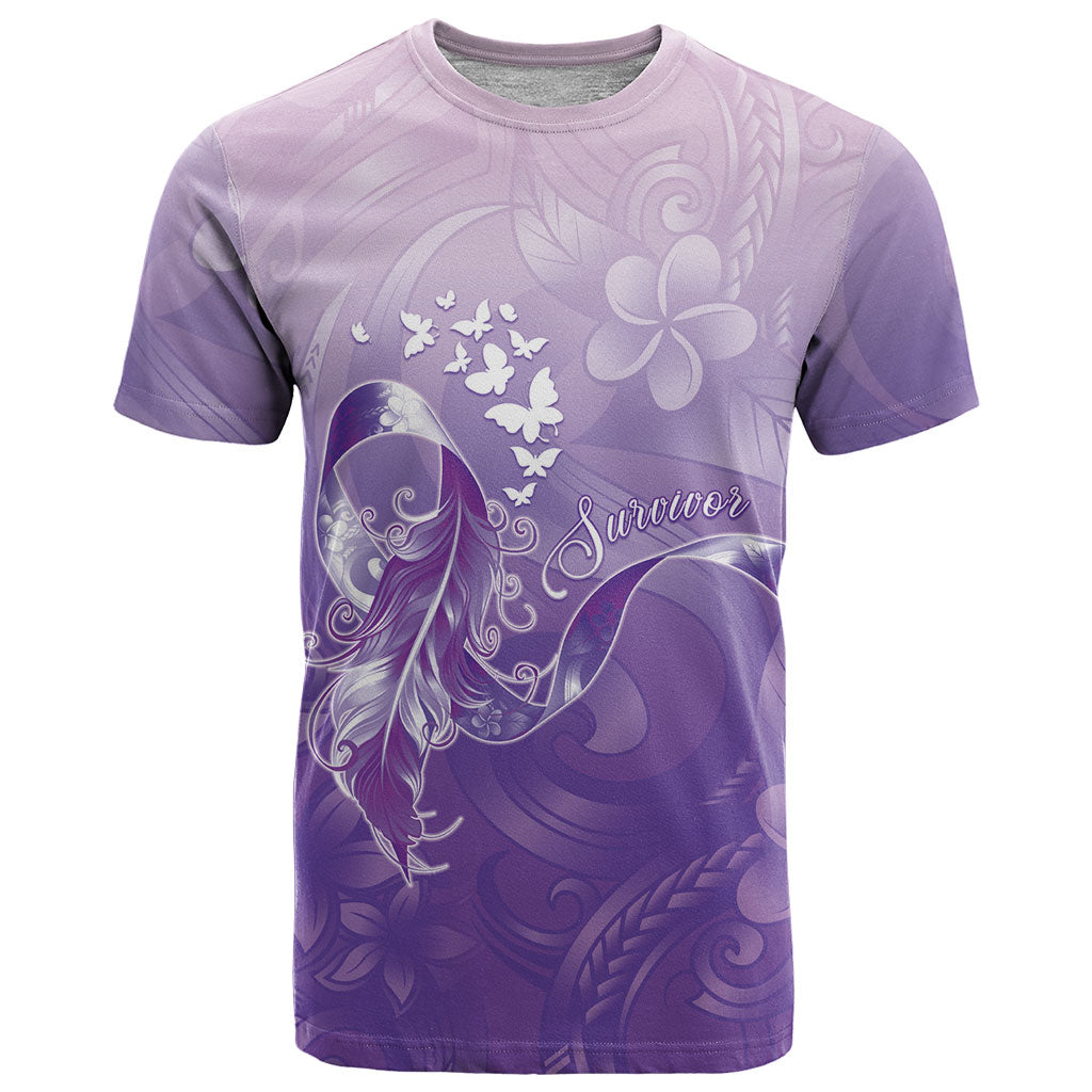 Lupus Awareness Month T Shirt Polynesian Style LT05 Lilac - Polynesian Pride