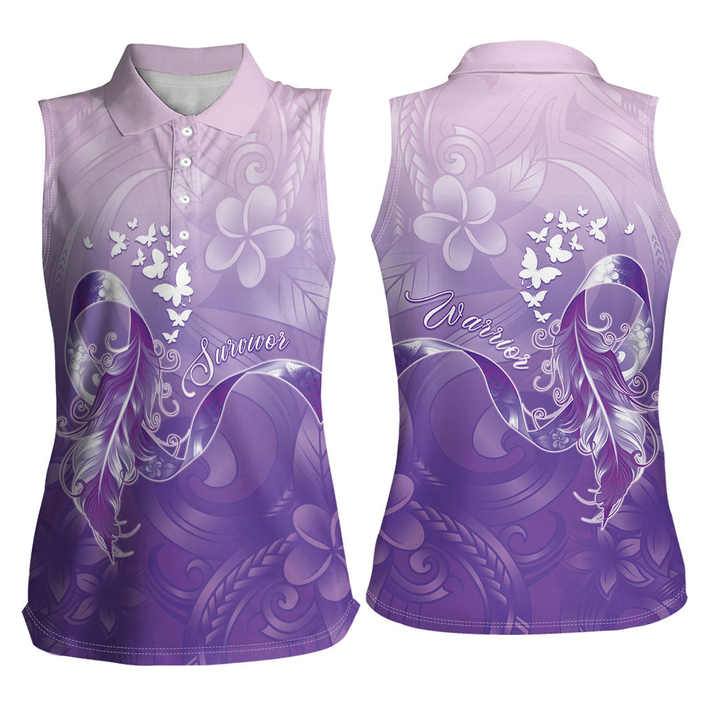 Lupus Awareness Month Women Sleeveless Polo Shirt Polynesian Style LT05 - Polynesian Pride