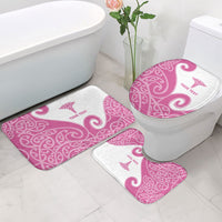 Personalised New Zealand Nurse Bathroom Set Maori Koru Pink Version