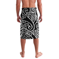New Zealand Nurse Lavalava Maori Koru Black Version LT05 - Polynesian Pride