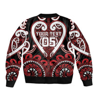 Custom Aotearoa Ngapuhi Bomber Jacket Maori Tribal Pattern LT05 - Polynesian Pride