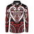 Custom Aotearoa Ngapuhi Button Sweatshirt Maori Tribal Pattern