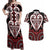 Custom Aotearoa Ngapuhi Couples Matching Off Shoulder Maxi Dress and Hawaiian Shirt Maori Tribal Pattern
