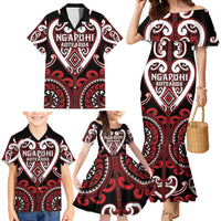 Custom Aotearoa Ngapuhi Family Matching Mermaid Dress and Hawaiian Shirt Maori Tribal Pattern