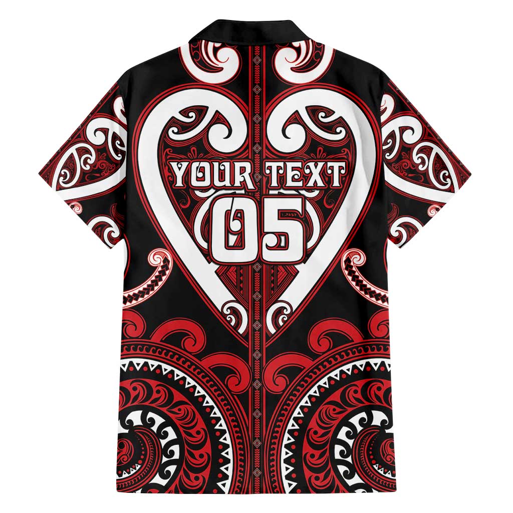 Custom Aotearoa Ngapuhi Family Matching Off Shoulder Short Dress and Hawaiian Shirt Maori Tribal Pattern
