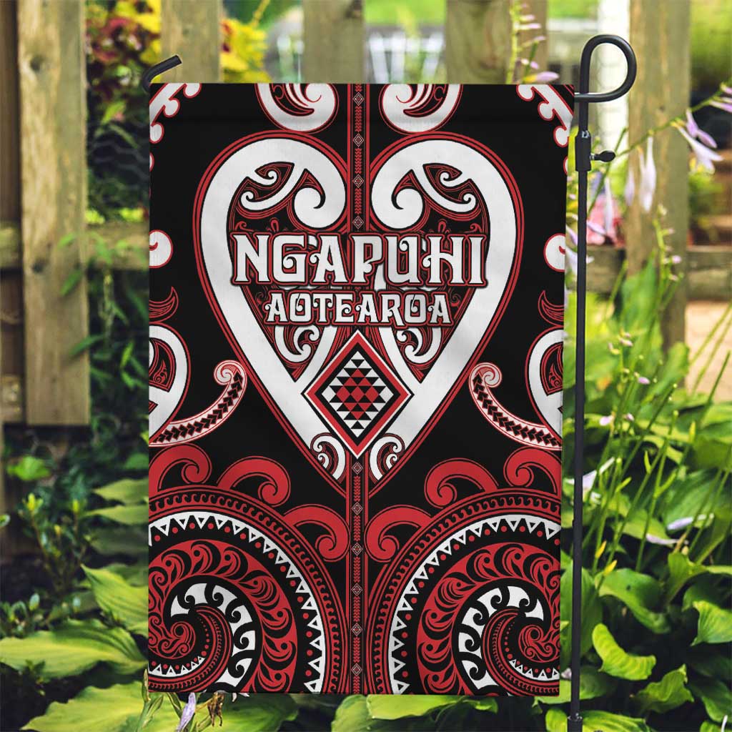 Aotearoa Ngapuhi Garden Flag Maori Tribal Pattern