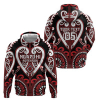 Custom Aotearoa Ngapuhi Hoodie Maori Tribal Pattern