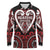 Custom Aotearoa Ngapuhi Long Sleeve Polo Shirt Maori Tribal Pattern