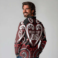 Custom Aotearoa Ngapuhi Long Sleeve Polo Shirt Maori Tribal Pattern LT05 - Polynesian Pride