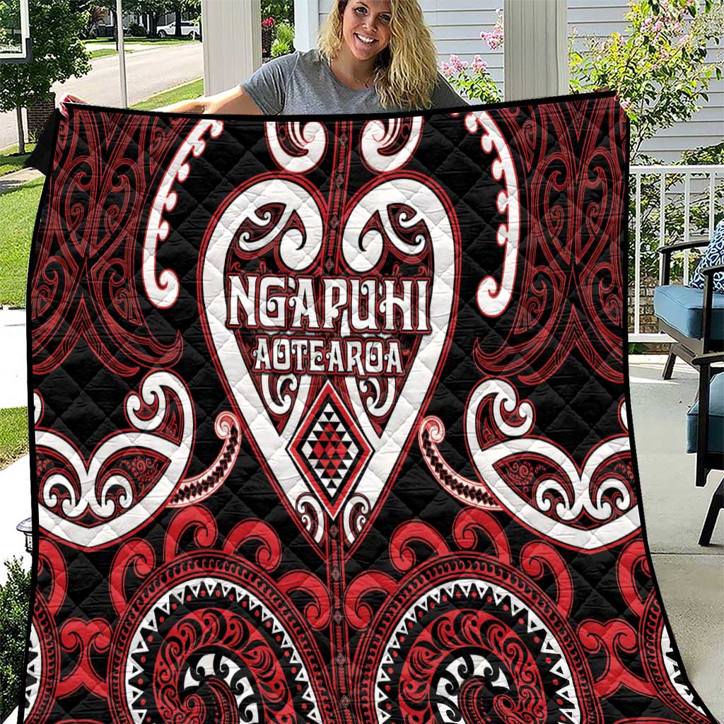 Aotearoa Ngapuhi Quilt Maori Tribal Pattern LT05 Red - Polynesian Pride