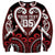 Custom Aotearoa Ngapuhi Sweatshirt Maori Tribal Pattern