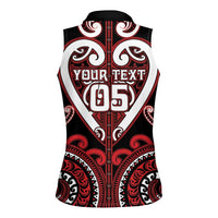 Custom Aotearoa Ngapuhi Women Sleeveless Polo Shirt Maori Tribal Pattern