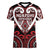 Custom Aotearoa Ngapuhi Women V-Neck T-Shirt Maori Tribal Pattern