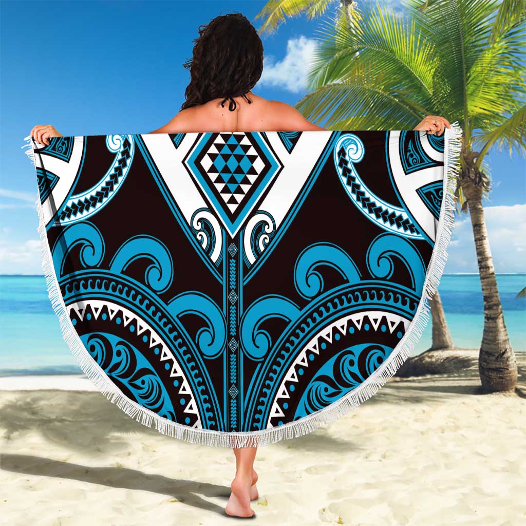 Aotearoa Ngati Porou Beach Blanket Maori Tribal Pattern