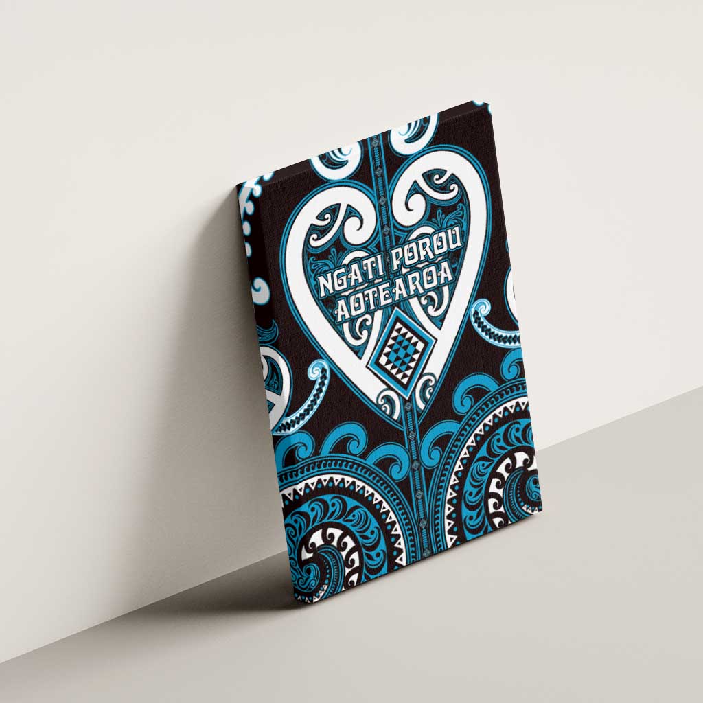 Aotearoa Ngati Porou Canvas Wall Art Maori Tribal Pattern