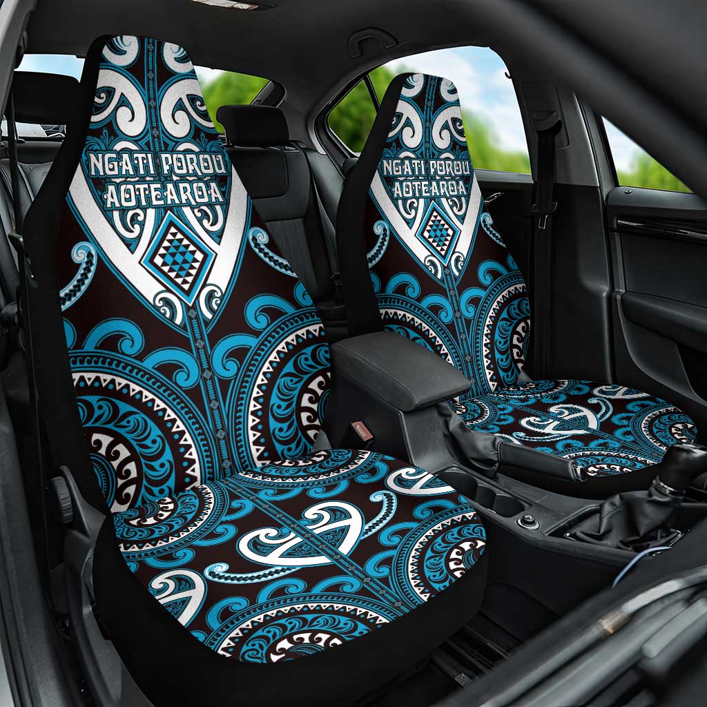 Aotearoa Ngati Porou Car Seat Cover Maori Tribal Pattern