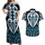 Custom Aotearoa Ngati Porou Couples Matching Off Shoulder Maxi Dress and Hawaiian Shirt Maori Tribal Pattern