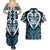 Custom Aotearoa Ngati Porou Couples Matching Summer Maxi Dress and Hawaiian Shirt Maori Tribal Pattern