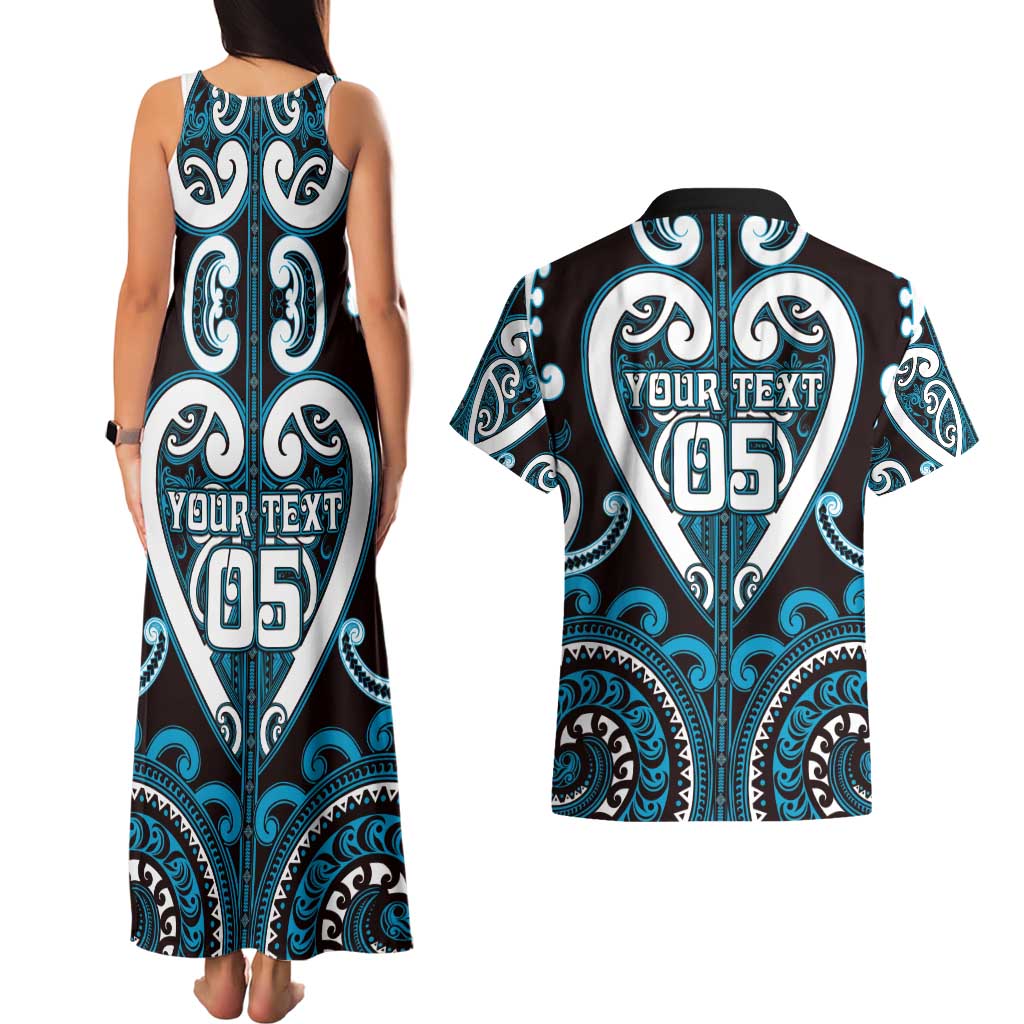 Custom Aotearoa Ngati Porou Couples Matching Tank Maxi Dress and Hawaiian Shirt Maori Tribal Pattern LT05 - Polynesian Pride