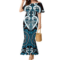 Custom Aotearoa Ngati Porou Family Matching Mermaid Dress and Hawaiian Shirt Maori Tribal Pattern