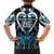 Custom Aotearoa Ngati Porou Family Matching Tank Maxi Dress and Hawaiian Shirt Maori Tribal Pattern