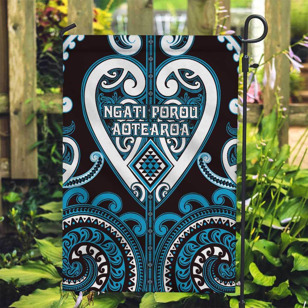 Aotearoa Ngati Porou Garden Flag Maori Tribal Pattern
