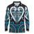 Custom Aotearoa Ngati Porou Long Sleeve Polo Shirt Maori Tribal Pattern