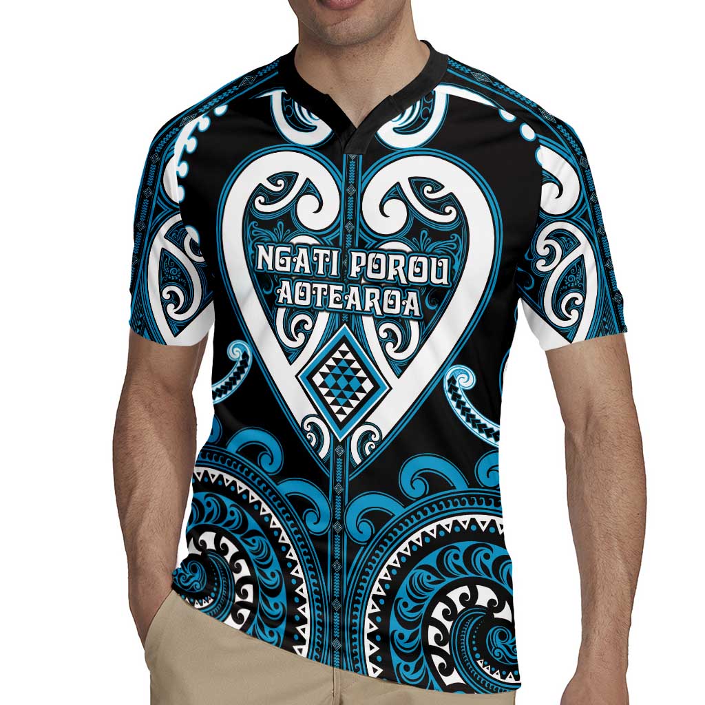 Custom Aotearoa Ngati Porou Rugby Jersey Maori Tribal Pattern
