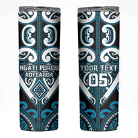 Custom Aotearoa Ngati Porou Skinny Tumbler Maori Tribal Pattern