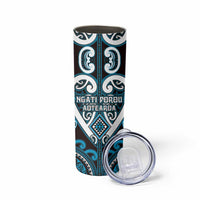 Custom Aotearoa Ngati Porou Skinny Tumbler Maori Tribal Pattern