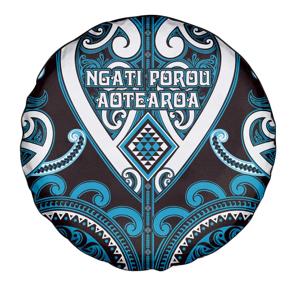 Aotearoa Ngati Porou Spare Tire Cover Maori Tribal Pattern LT05 - Polynesian Pride
