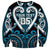 Custom Aotearoa Ngati Porou Sweatshirt Maori Tribal Pattern