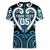Custom Aotearoa Ngati Porou Women V-Neck T-Shirt Maori Tribal Pattern