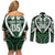 Custom Aotearoa Ngai Tahu Couples Matching Off Shoulder Short Dress and Long Sleeve Button Shirt Maori Tribal Pattern