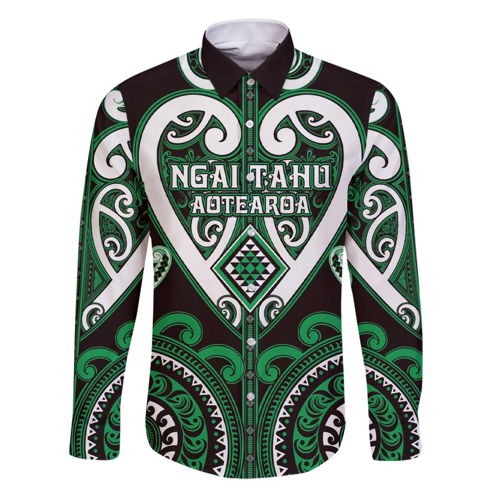 Custom Aotearoa Ngai Tahu Family Matching Short Sleeve Bodycon Dress and Hawaiian Shirt Maori Tribal Pattern