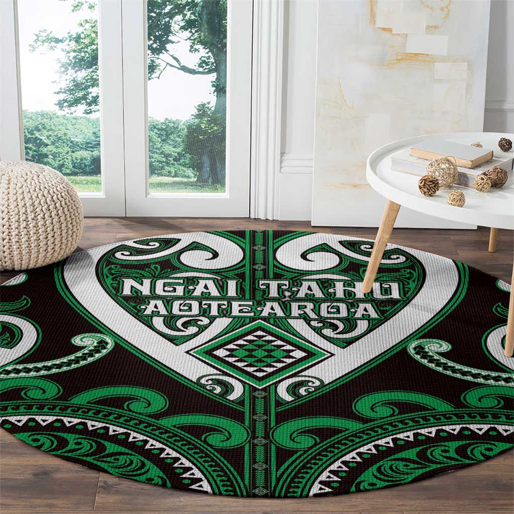Aotearoa Ngai Tahu Round Carpet Maori Tribal Pattern