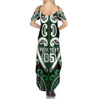 Custom Aotearoa Ngai Tahu Summer Maxi Dress Maori Tribal Pattern LT05 - Polynesian Pride
