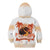 Hawaiian Volcano Lava Flow Kid Hoodie With Hawaiian Tapa Pattern