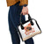 Hawaiian Volcano Lava Flow Shoulder Handbag With Hawaiian Tapa Pattern