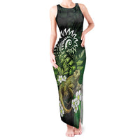 Aotearoa New Zealand Tuatara Tank Maxi Dress Maori Koru Art
